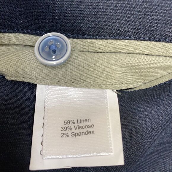 Joseph Abboud Linen Blazer Mens 2XL Blue Preppy American Modern Fit Unstructured - Picture 6 of 10